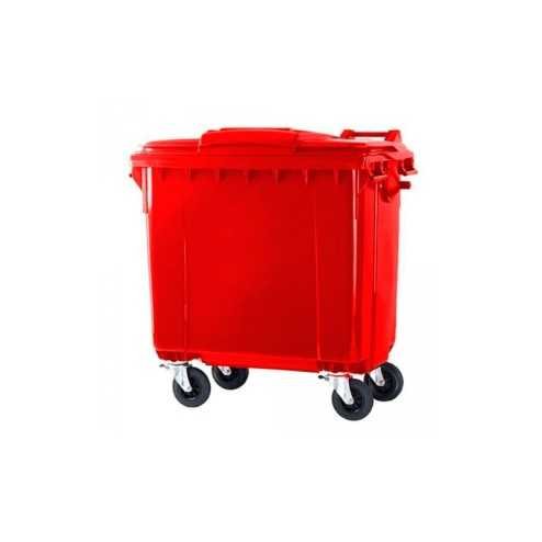 Contenedor de basura rojo 660L 