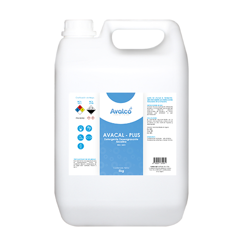 Desengrasante Alcalino Espuma Controlada Avacal Plus Bd 5 kg