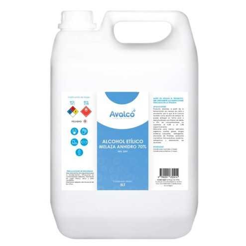 Alcohol Etílico Melaza Anhidro 70% 5lts Alcohol Etílico Melaza Anhidro 70% 5lts