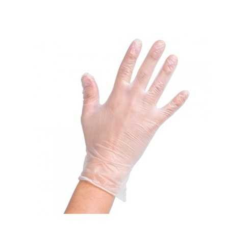 Guantes de Vinilo Talla L Caja de 100 Unid