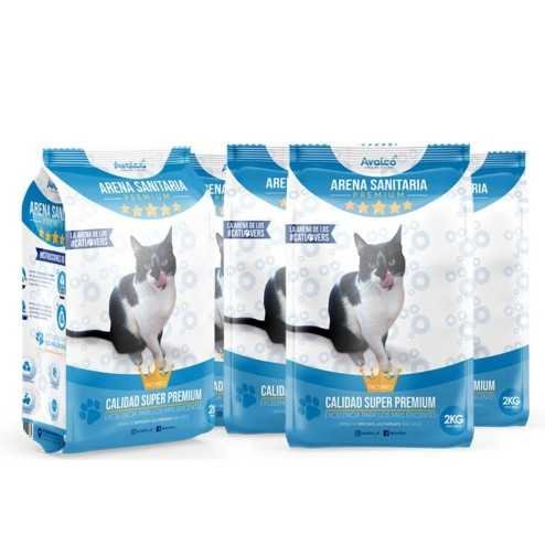 40 Kilos de Arena Premium (20 sacos de 2kg c/u)