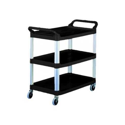 CARRO MULTIUSO NEGRO 3 BANDEJAS 100*50*98 CARRO MULTIUSO NEGRO 3 BANDEJAS 100*50*98
