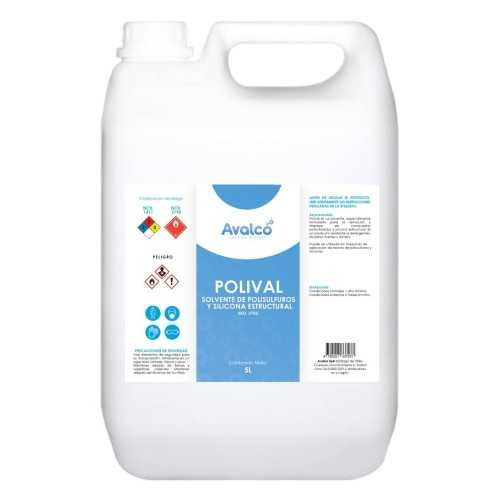 Polival - Solvente de Polisulfuros y Silicona Estructural 5L Polival - Solvente de Polisulfuros y Silicona Estructural 5L