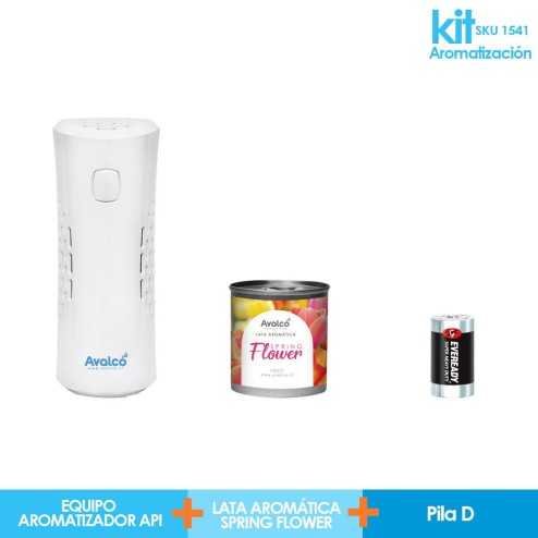 KIT API Aromatización: Equipo API + Lata + Pila D KIT API Aromatización: Equipo API + Lata + Pila D